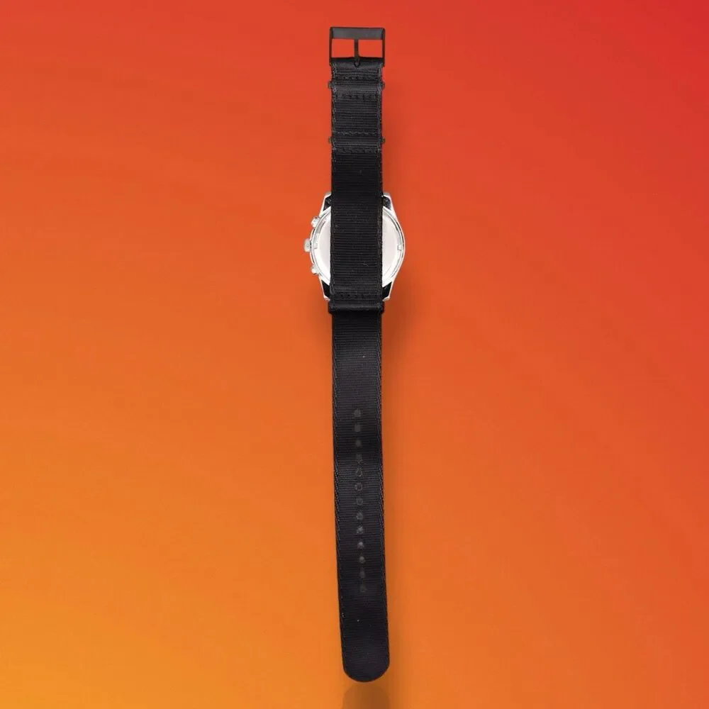 Casio MTP-4500 Chronograph Quartz NATO Strap Band Battery Gasket Orange Black